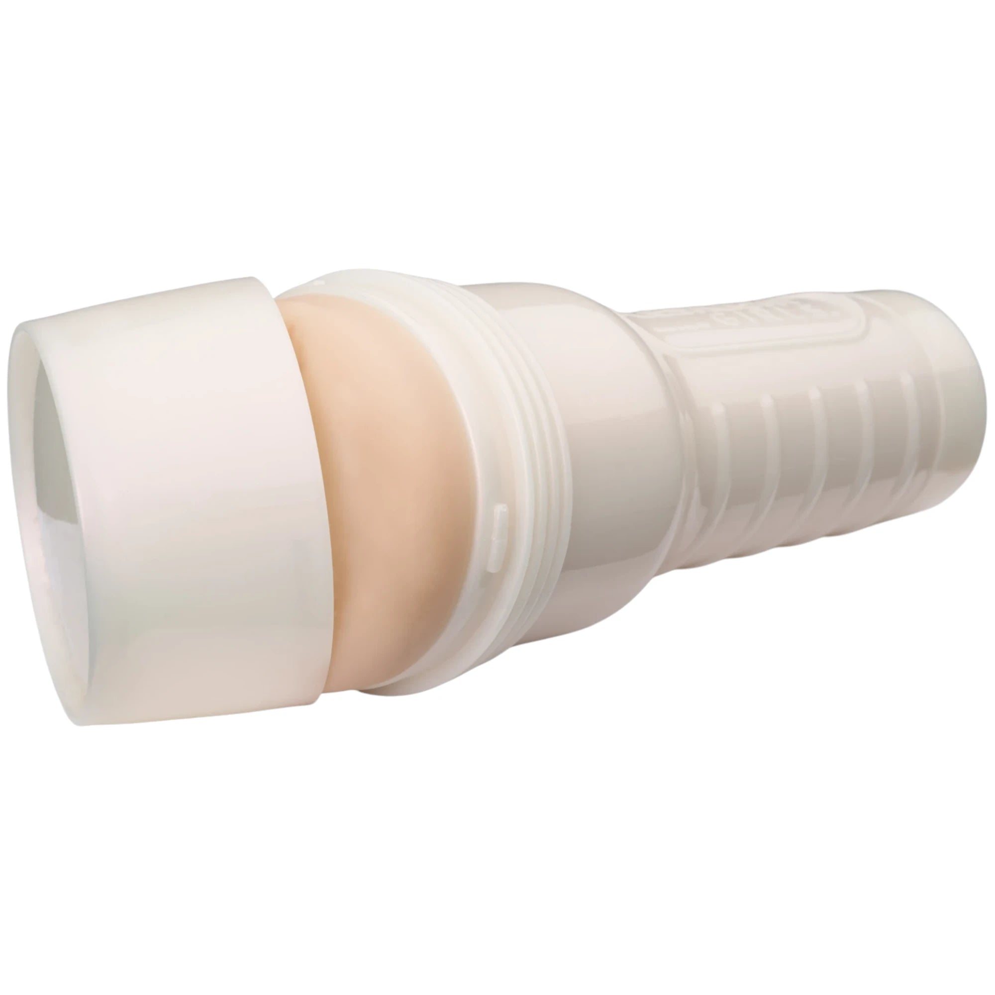 The Fleshlight Brandi Love Heartthrob Texture Masturbator in a white hard case with a flesh-coloured sleeve opening, shown on a plain white background.