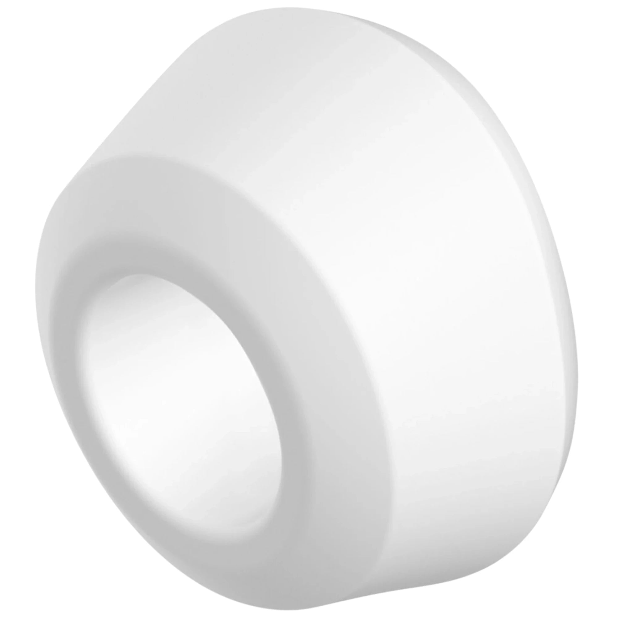 The Satisfyer Pro 2 Generation 2 clitoral stimulator with a close-up view of the white silicone suction head and circular opening, shown on a plain white background