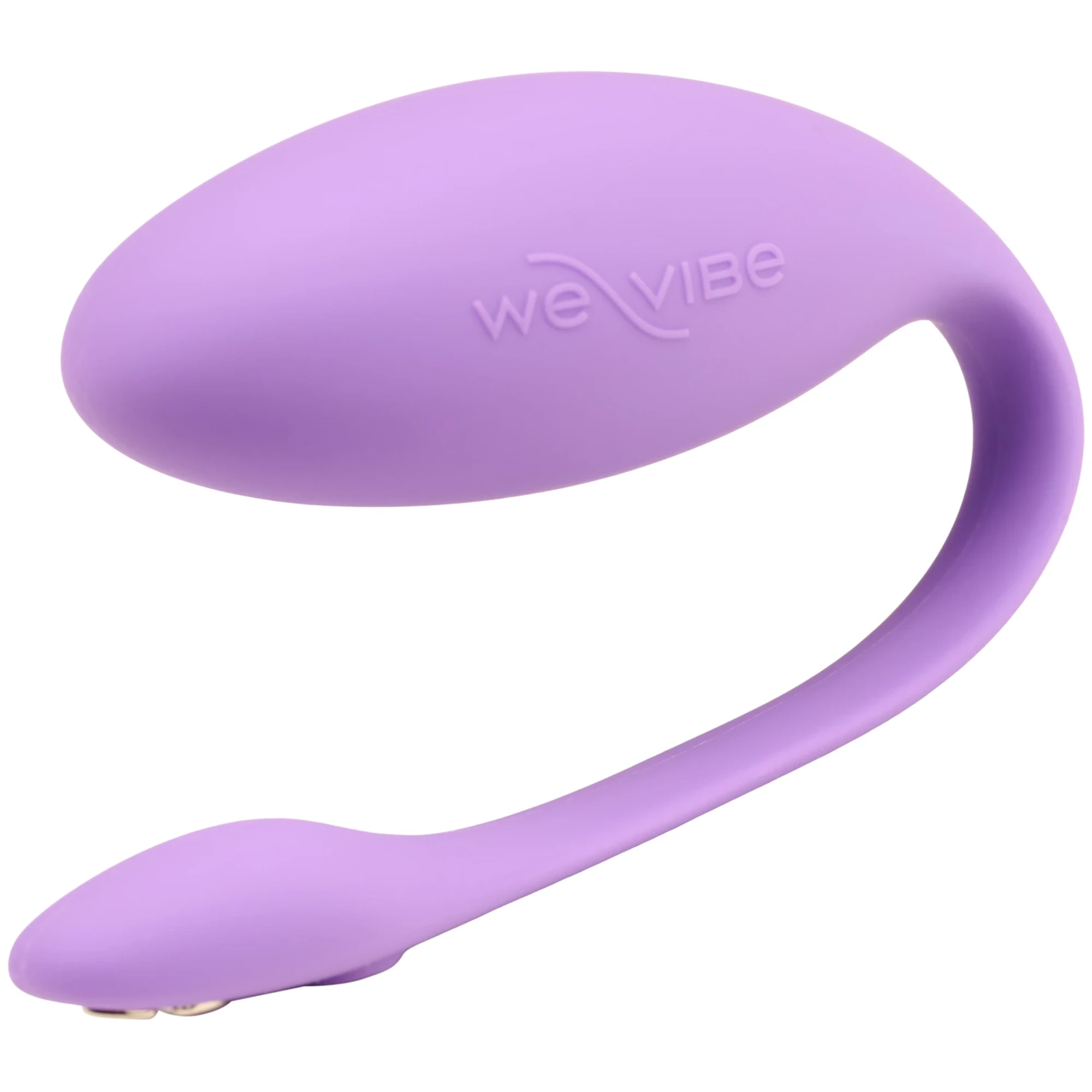 We-Vibe Jive Lite lavender wearable love egg vibrator shown from side profile against white background