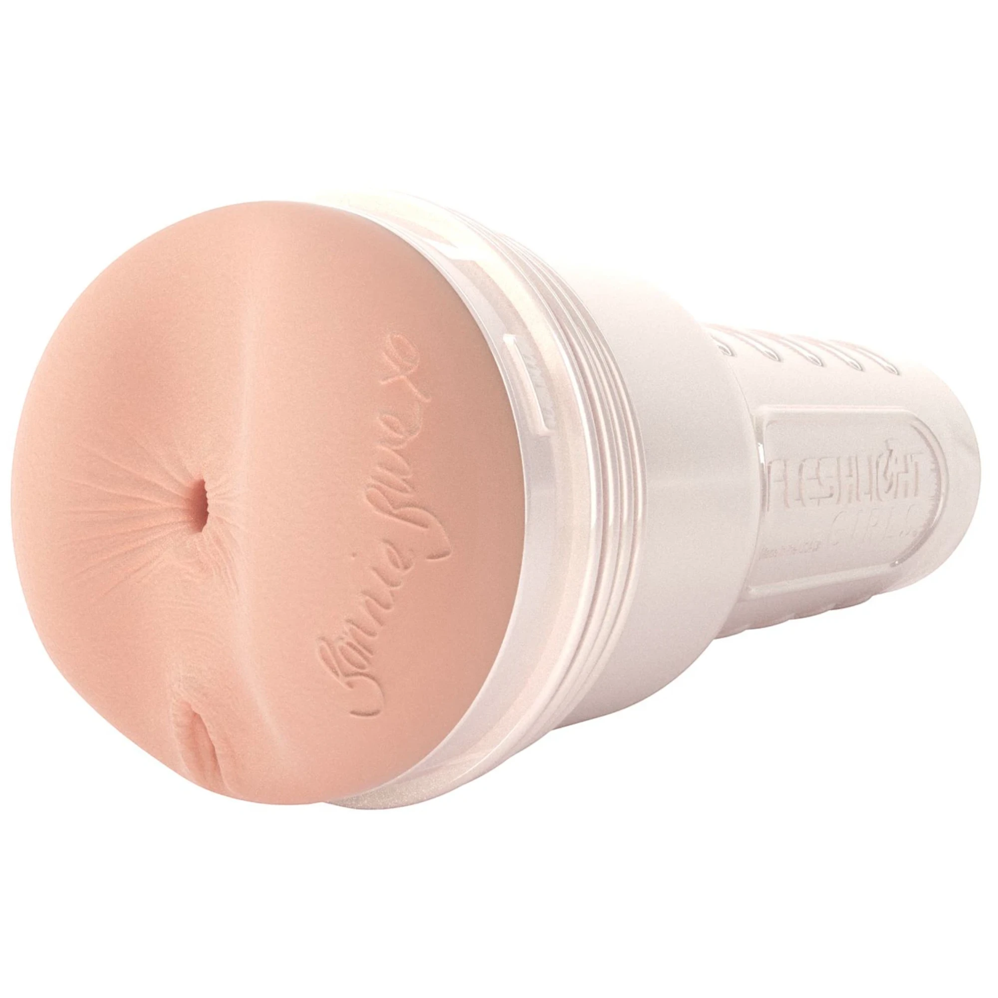 Bonnie Blue Fleshlight male masturbator sleeve and case on a white background