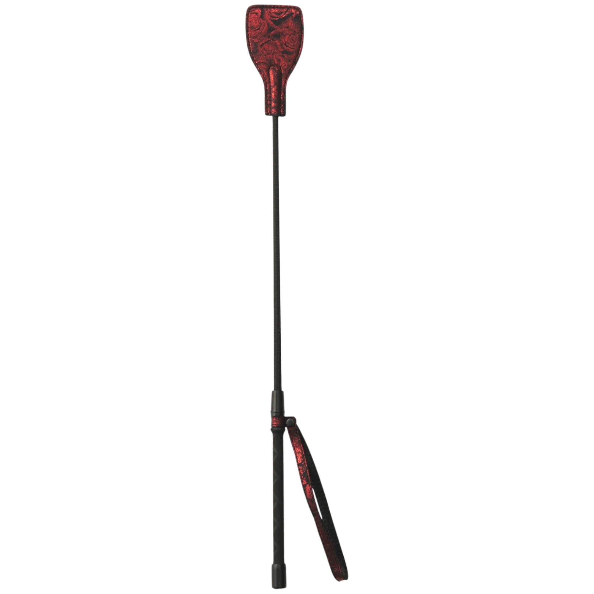 Fifty Shades of Grey Sweet Anticipation riding crop with wrist loop on a white background