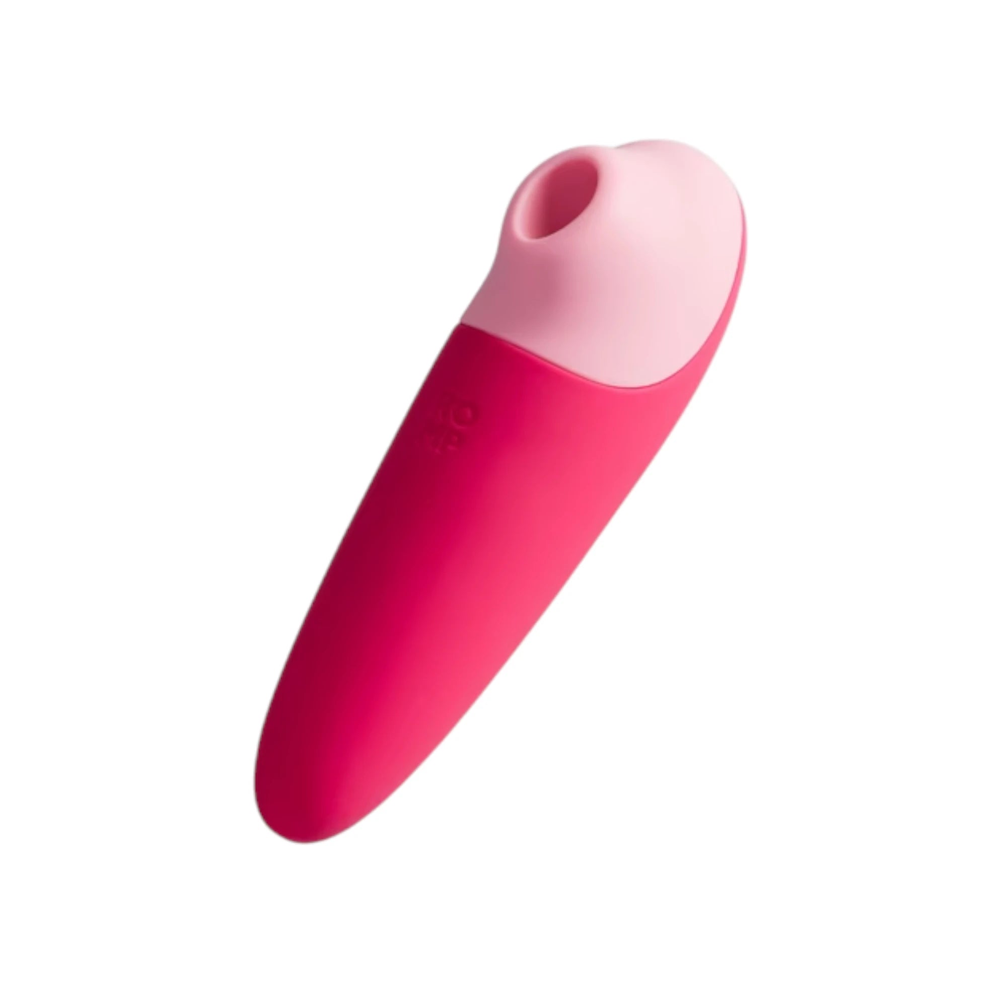 ROMP Shine X silicone clitoral suction stimulator in pink on a white background